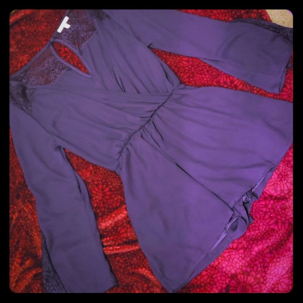 Cute lacy purple Romper never worn